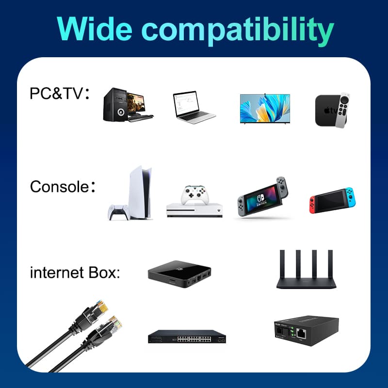 Table Matters 10Gbps Snagless Cat 6 Ethernet Cable -3 Feet, Cat 6 Cable, Cat6 Wire, Ethernet Cable, Black thumbnail 7