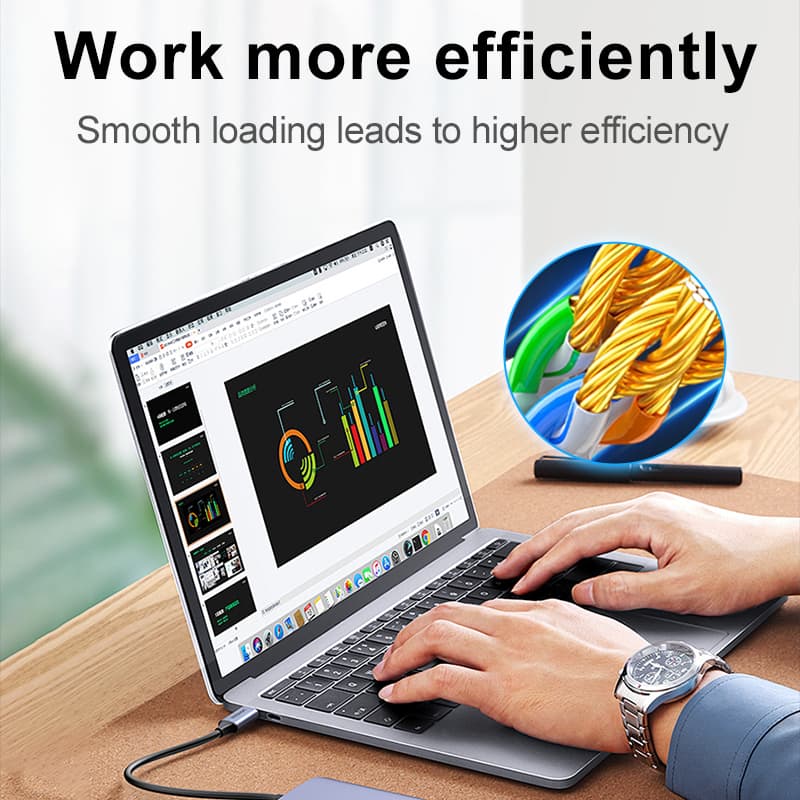Table Matters 10Gbps Snagless Cat 6 Ethernet Cable -3 Feet, Cat 6 Cable, Cat6 Wire, Ethernet Cable, Black thumbnail 9