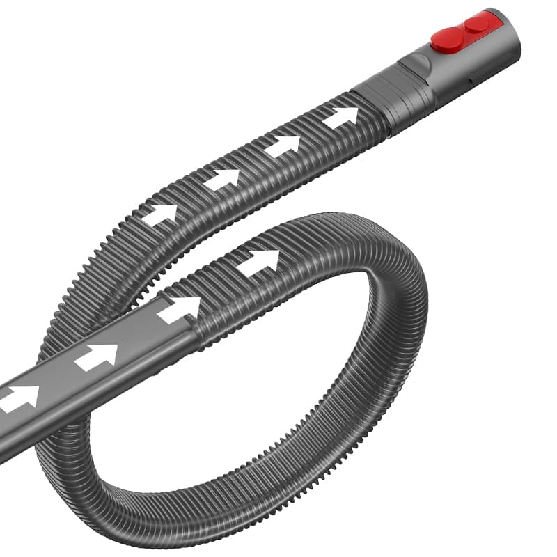 Drying machine fuzzy vacuum accessory hose compatible with Dyson V15 V12 V11 V10 V8 V7 Gen5 cordless vacuum cleaner, flexible drying machine ventilation cleaner kit fuzzy removal tool