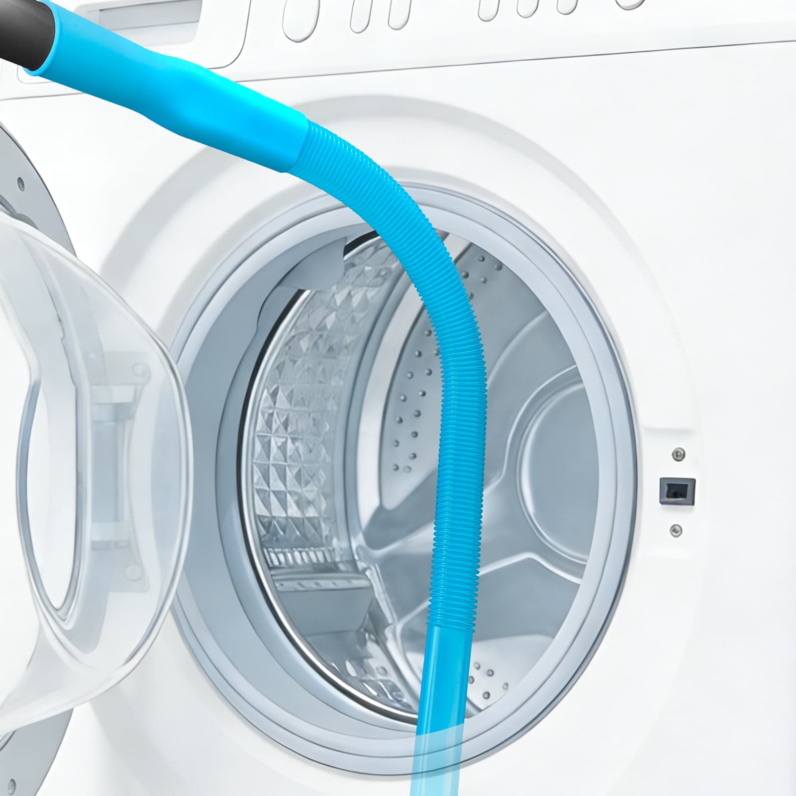 Upgraded Dryer Vent Cleaner Kit: Universal Vacuum Hose Attachment for Lint Removal Fits All Vacuums Deep Cleaning Brush for Clogged Ducts Fluff remover, dryer ventilation vacuum hose